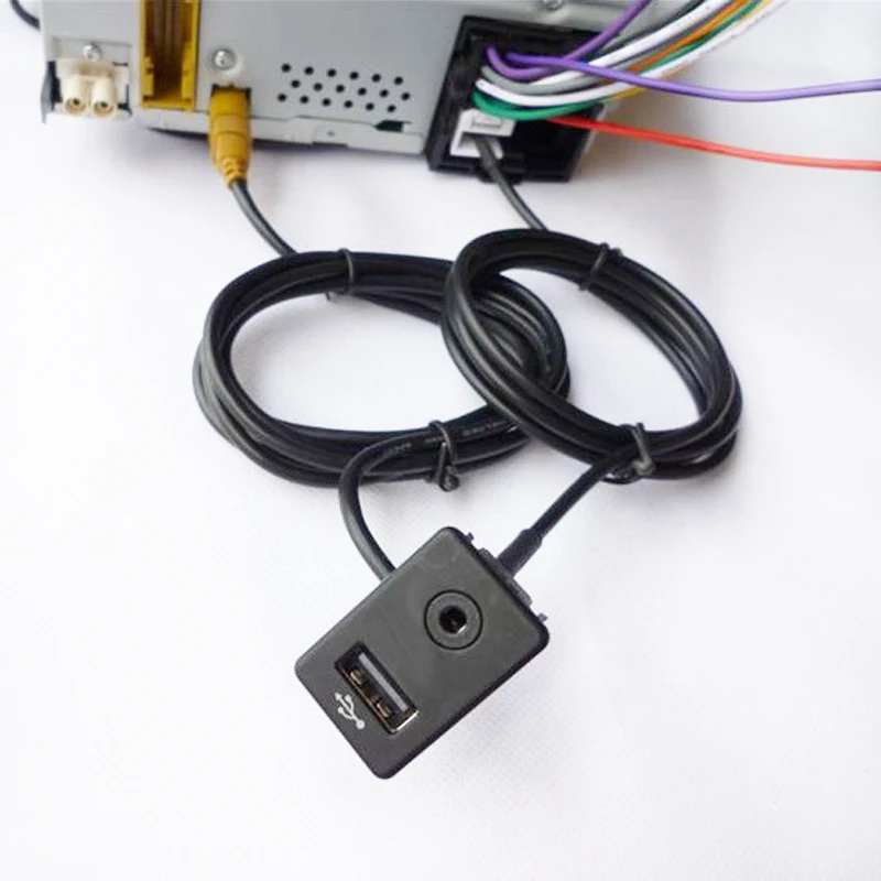 Biurlink автомобильный AUX USB аудио кабель кнопка включения для Volkswagen Passat B6 B7 CC Touran POLO Установите RCD510 RCD510 Plus RNS315