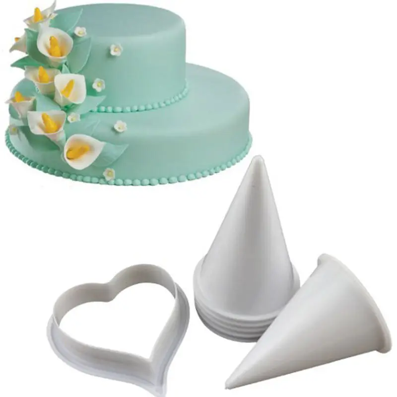 7PCS/Set Calla Lily Former Flower Modelling Cutter Gum Paste Cake Decor Tool | Дом и сад