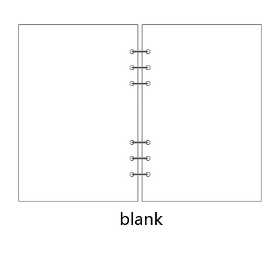 blank Войлочная оболочка, ткань, записная книжка, вкладыш, внутреннее ядро A6 A7, записная книжка, дневник, A5, план, переплет, школьные принадлежности, кольцо, переплет, канцелярские принадлежности - Цвет: blank