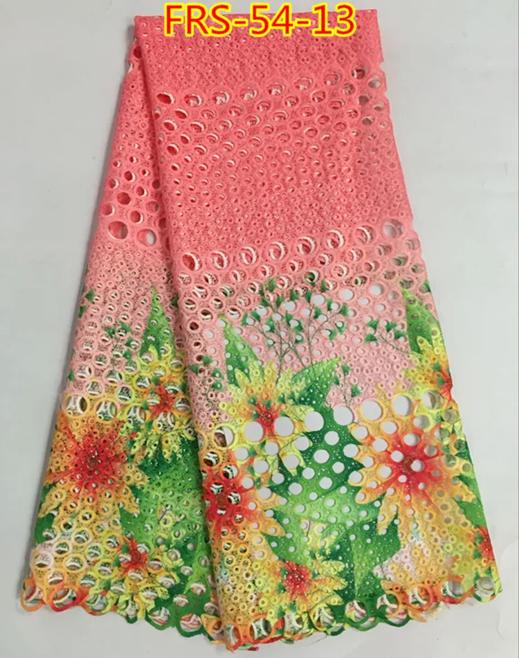 14 Доступные цвета в африканском стиле гипюр кружевной ткани с жаккардовым