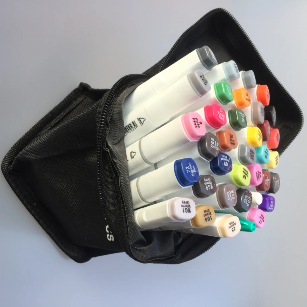 Подарочные двойные маркеры Touchnew с алкогольной двойной масляной чернилой, улучшенной нового поколения, 40/72 цвета для рисования и рукописи студентов.