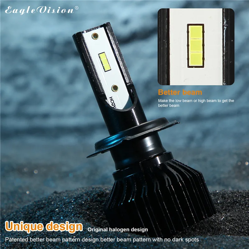 Kongyide автомобильный светильник 2 шт. H7 2000W 30000LM светодиодный головной ламп Conversion Kit
