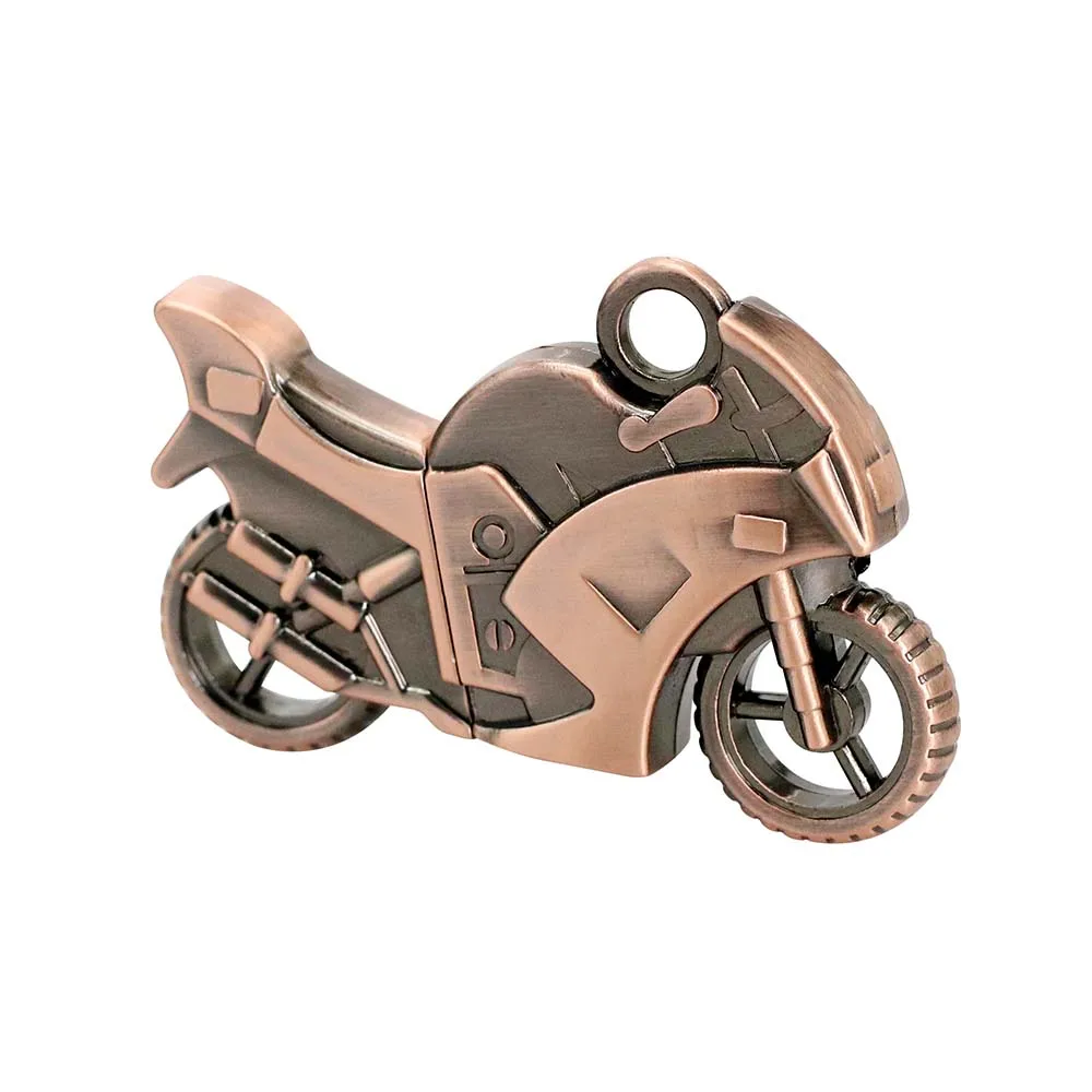 Bronzed Интеллектуальные USB флеш-накопители 64 Гб металл мотоцикл CL USB память автомобиля 128 ГБ, USB флеш-накопители 8 ГБ 16 ГБ 32 ГБ 64 Гб флешки - Цвет: Bronzed