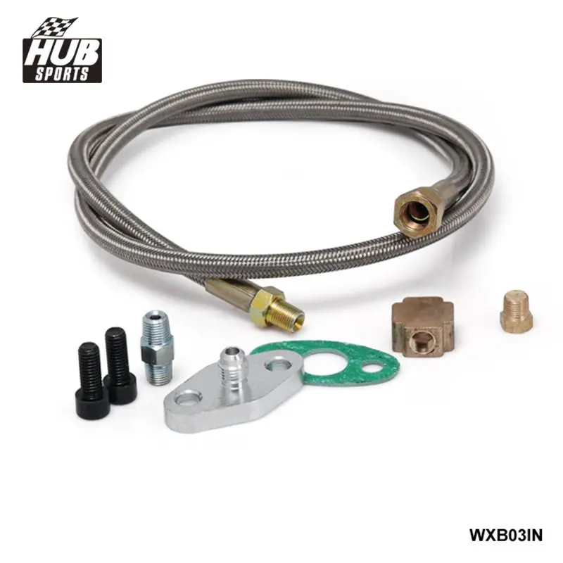 Набор для подачи масла универсальный турбо кабель T3 T4 T04E T70 T66 T3T4|turbo oil feed line|oil lineoil