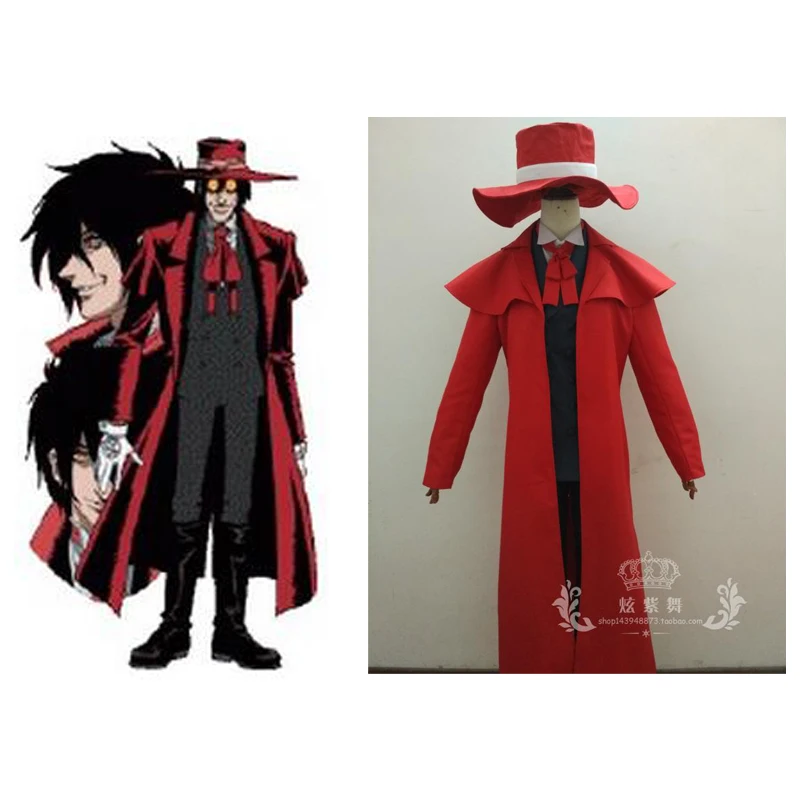 

2012 Хеллсинг Алукард косплей красный мужской Hellsing Косплей Костюм