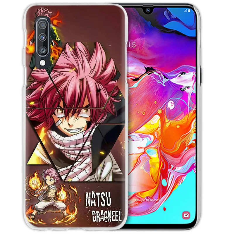 Чехол с хвостом Феи для samsung Galaxy A50 A70 A20e A40 A30 A20 A10 A8 A6 Plus A9 A7 жесткий прозрачный чехол для телефона из поликарбоната с аниме