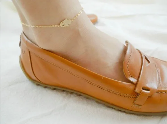 Модные турецкие ручной работы женские ювелирные изделия на босую ногу Хамса рука