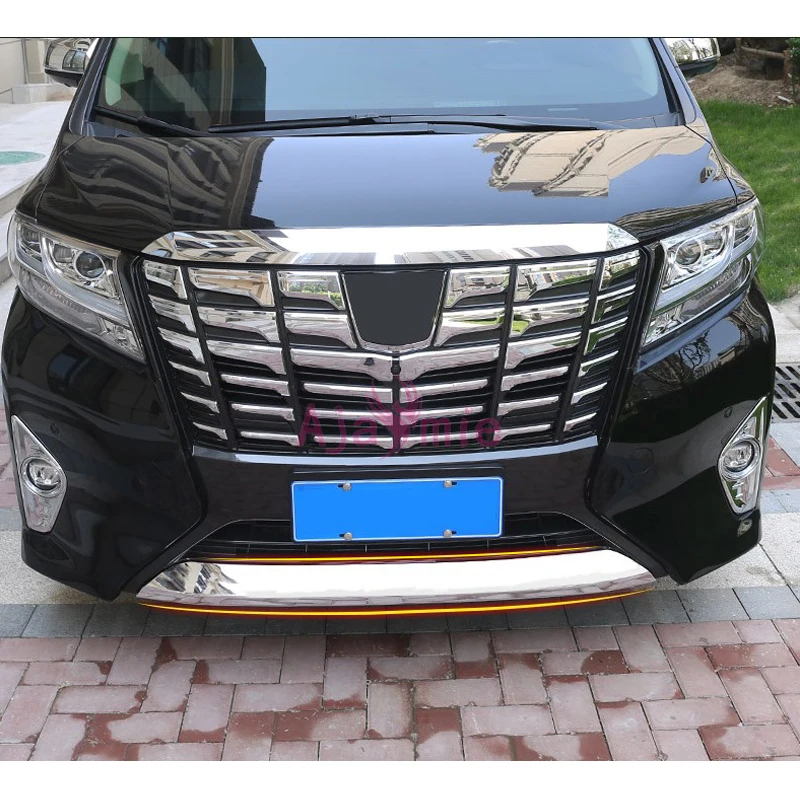 Хромированная Автомобильная Стайлинг передняя решетка бампер накладка рамка