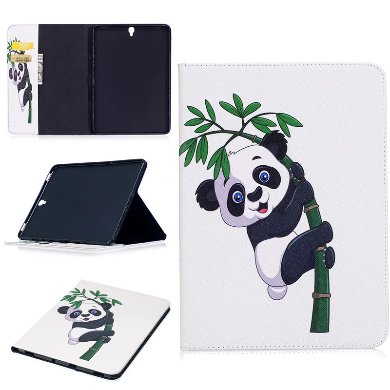 Для Tab S3 9 7 чехол мультфильм кошелек Panda принципиально для Samsung Galaxy T820 SM T825 планшета