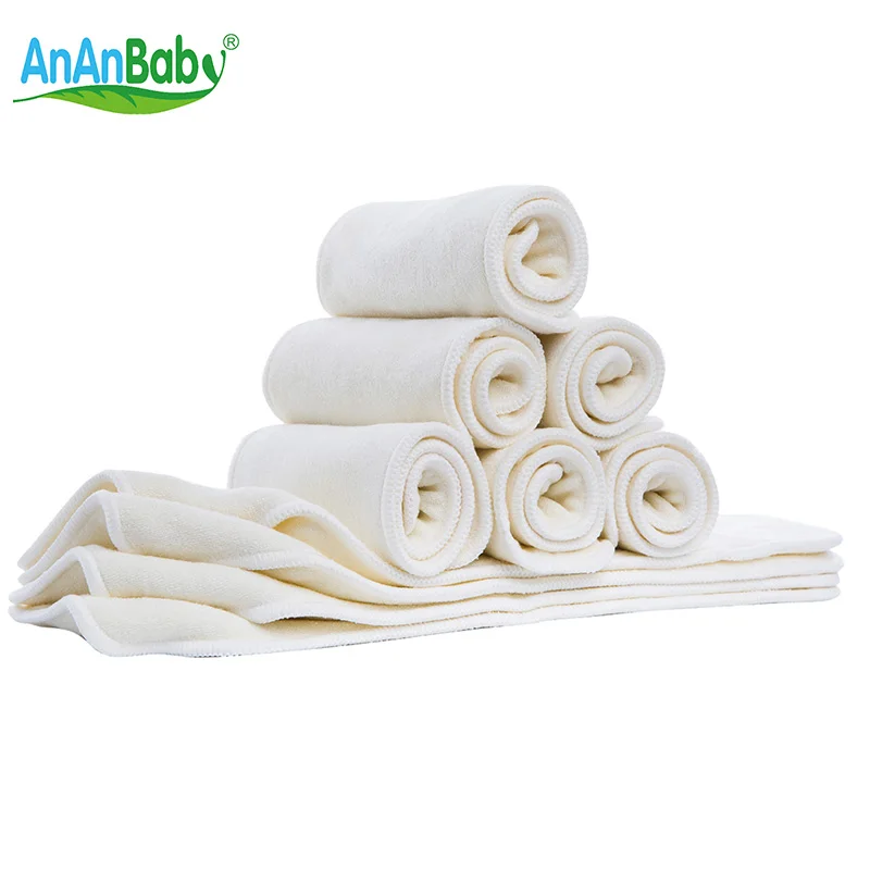 Ananbaby Baby Reusable Bamboo Nappies Super Absorbent Cloth Diaper Inserts Liners Breathable 1pcs HA026 | Мать и ребенок