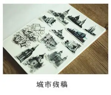 1 сумка DIY Милая винтажная объемная наклейка «Путешествие» бумажная наклейка для планировщика Скрапбукинг дневник наклейка для детей Детские стационарные - Цвет: 1