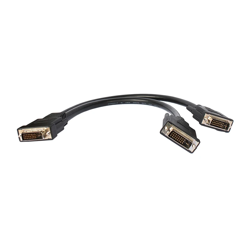 Оригинальный заводской сплиттер dvi line link для монитора компьютера 1 2 30 кабелей