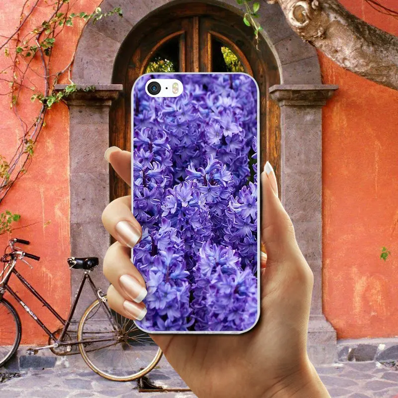 Хит лавандовые полевые цветы для iphone 7 6S 6 8 Plus 5 5S 5C SE X XR XS Max 4 4S Мягкий ТПУ