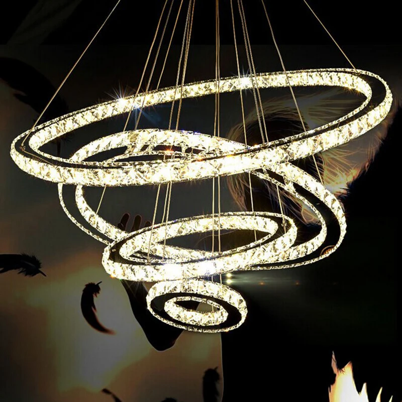 Современный хрустальный светодиодный подвесной светильник K9 кухонная лампа с