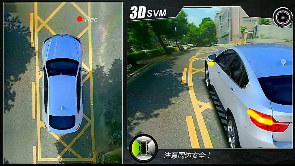 Автомобильная безопасность SVM 3D HD автомобильная система наблюдения с объемным видом 360 градусов для вождения с изображением птиц и глаз панорама 4 камеры 4-канальный видеорегистратор