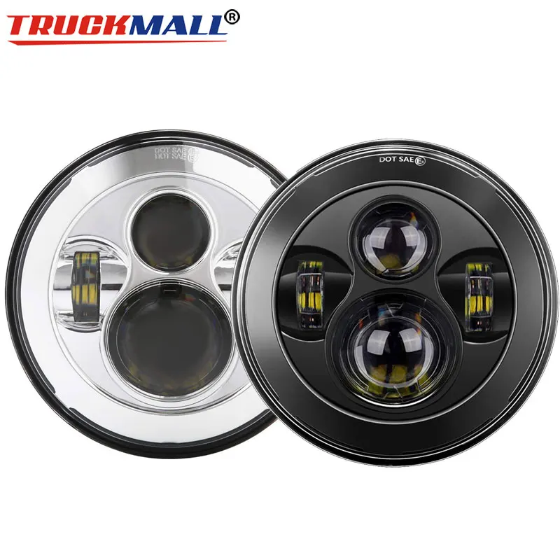 7 &quotсветодиодный налобный фонарь для мотоцикла + жгут проводов Electra Glide Standard Road King