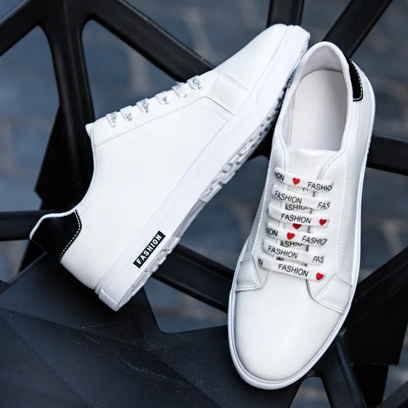 Men Casual Shoes Luxury Brand Fashion White Sneakers Leather Breathable Male Soft Walking Footwear Krasovki 2018 | Обувь
