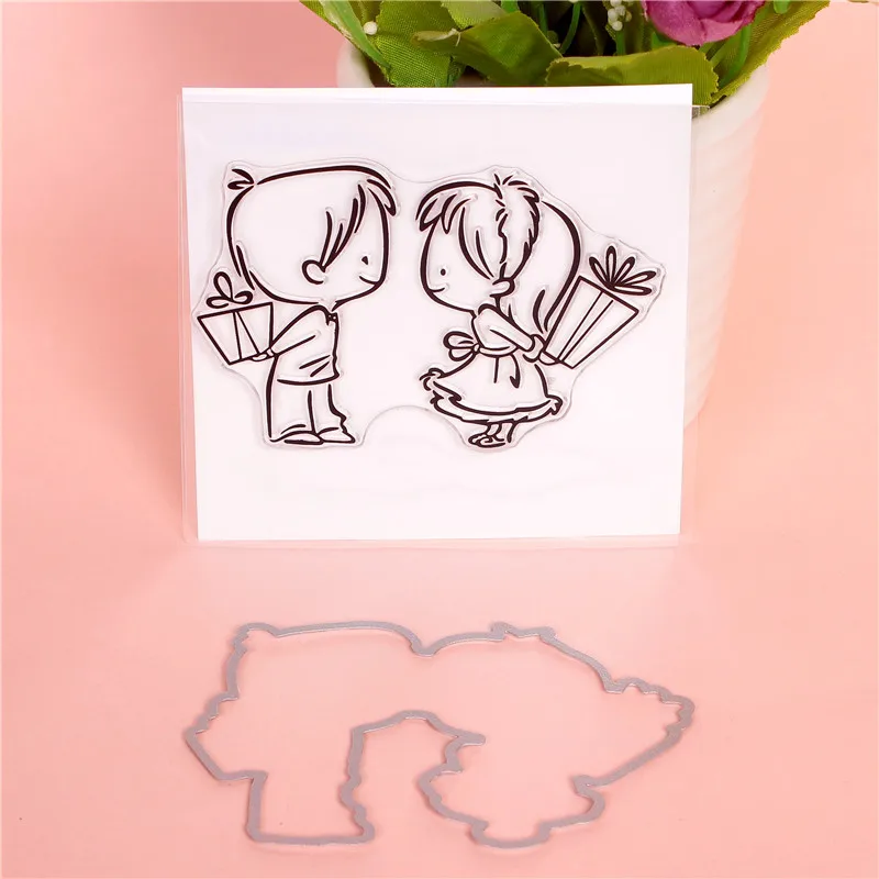 Четкие штампы Санта и металлические для резки | Канцтовары офиса дома