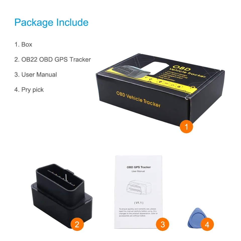 Concox OB22 автомобильный GPS Трекер OBD с функцией подключения к сети позиционирование