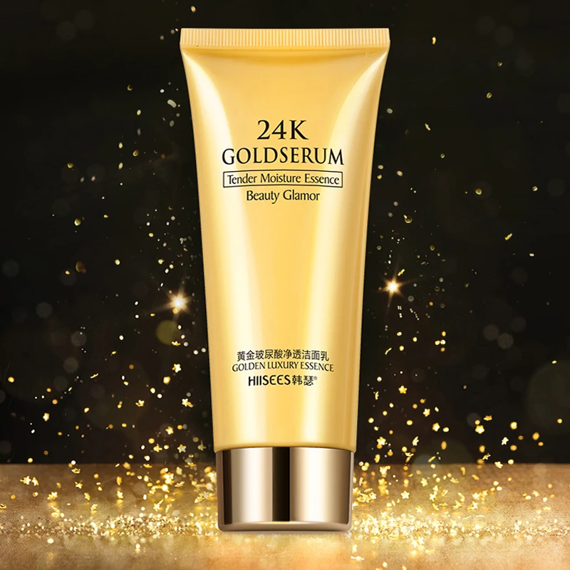 Роскошное очищающее средство для лица Gold органический натуральный гель