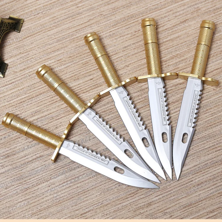 50Pc/Lot Dagger Knife Model Plastic Gel Ink Water Pen/Novelty/Promotional Gift/Student Price/Children Toy | Канцтовары для офиса и