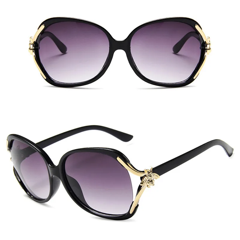 Большие солнцезащитные очки женские круглые в большой оправе lunette soleil femme Anti