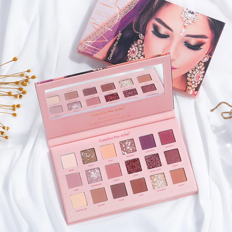INS Net Red Explosion Models Make-up Desert Rose Eye Shadow Xue Sheng Kuan Beginners Beauty Matte Pearl |