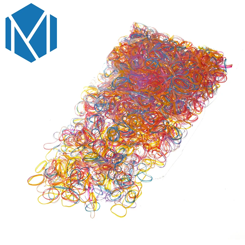 Одноразовые резинки для волос M MISM 1 сумка = 600/2000 шт. цветные прически хвостиком из