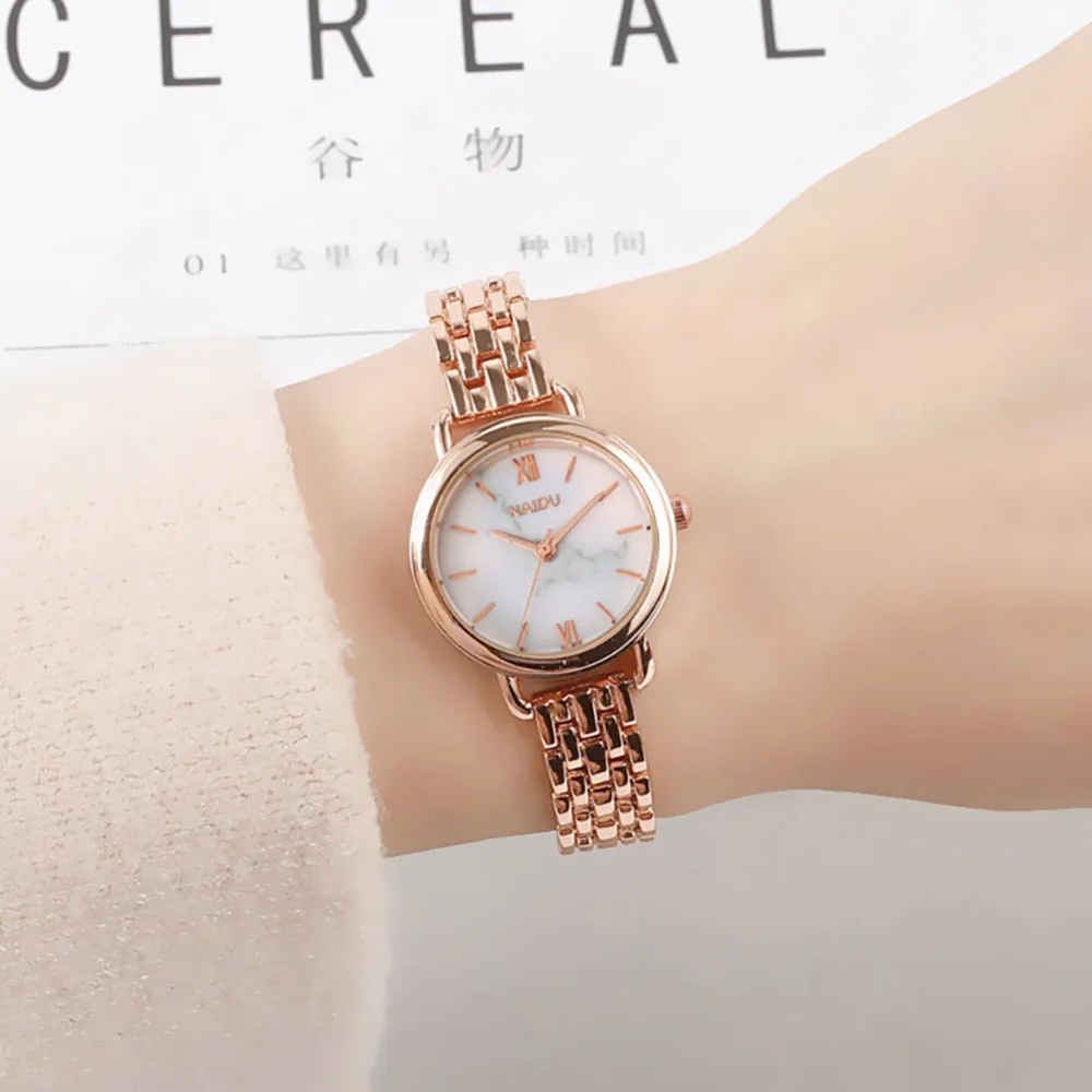 

Luxury Women's Watch Stainless Steel Mesh Watchband Quartz Wrist Watch Concise Style Elegant Watch For Women