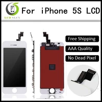 grade aaa 50pcslot free shipping dhl for iphone 5s lcd with touch digitizer display assembly screen replacement no dead pixel