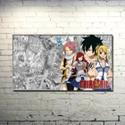 Постер Erza Scarlet Natsu Huge Erza из шелковой ткани 13x20 24x36 дюймов