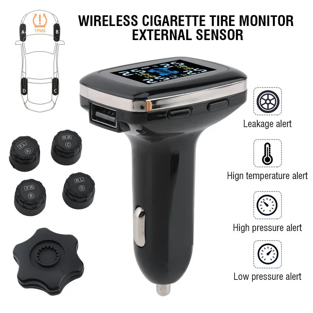 Автомобильный TPMS 4 внешний датчик система давления в шинах беспроводная контроля