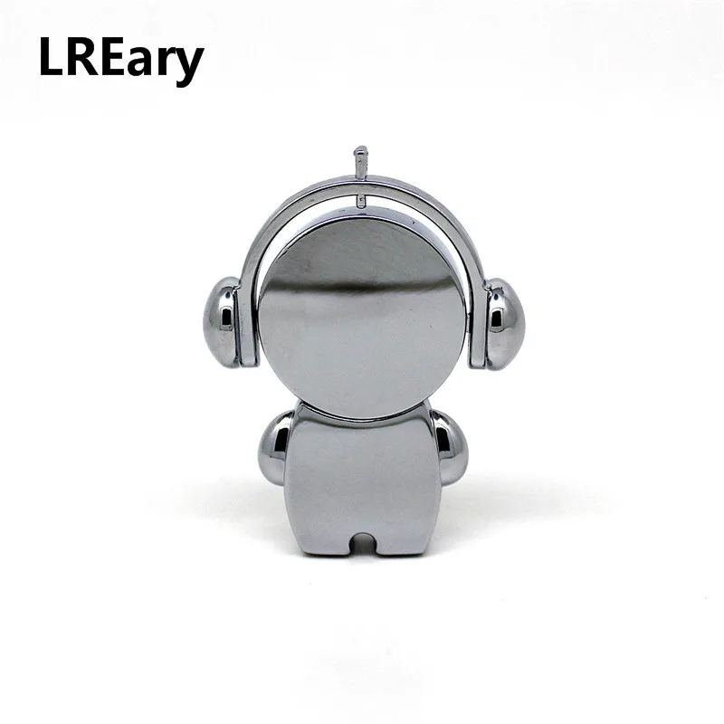 Серебристый Милый металлический Музыкальный Мультфильм 32 GB/64 GB Music Man USB флеш-накопитель 16GB флеш-накопитель карта памяти U диск 4GB 8GB Флешка логотип на заказ - Цвет: Серебристый