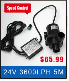 "Умный" 3-х скоростной водяной насос. Компактный мини-насос 12V 1000LPH 8М для садовых фонтанов и водоснабжения