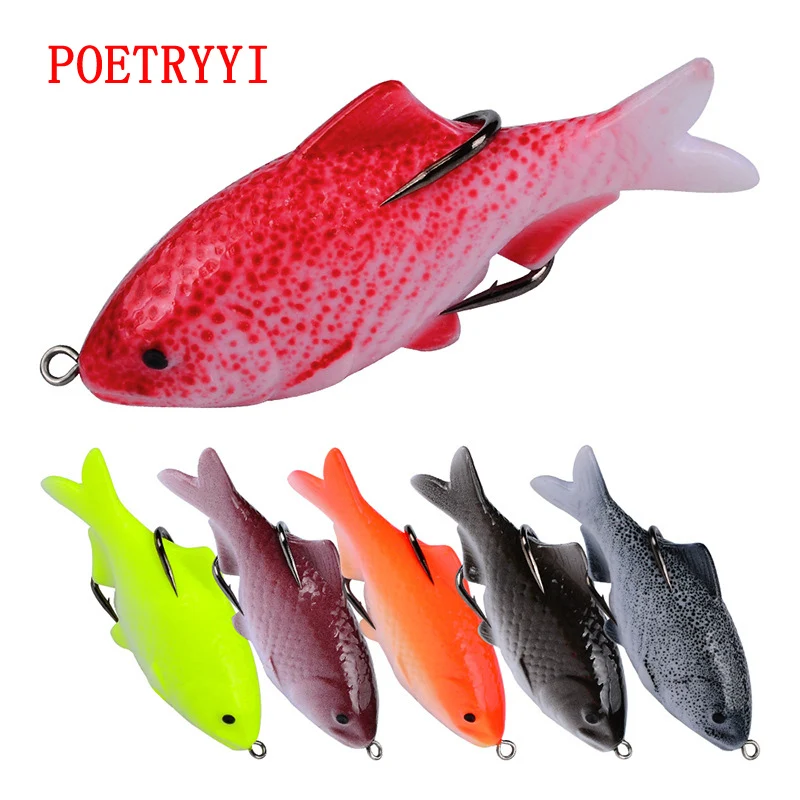 

1PC soft tube bait japan plastic fishing lures frog lure treble hooks Topwater ray frog 9.5CM 18G artificial soft bait30