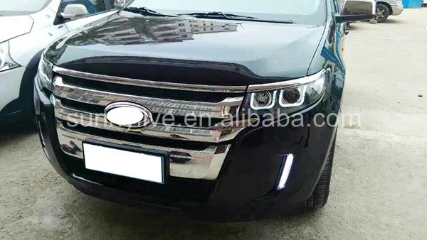 Для FORD для Edge светодиодный налобный светильник 2011-2013 года U стиль черный корпус LF