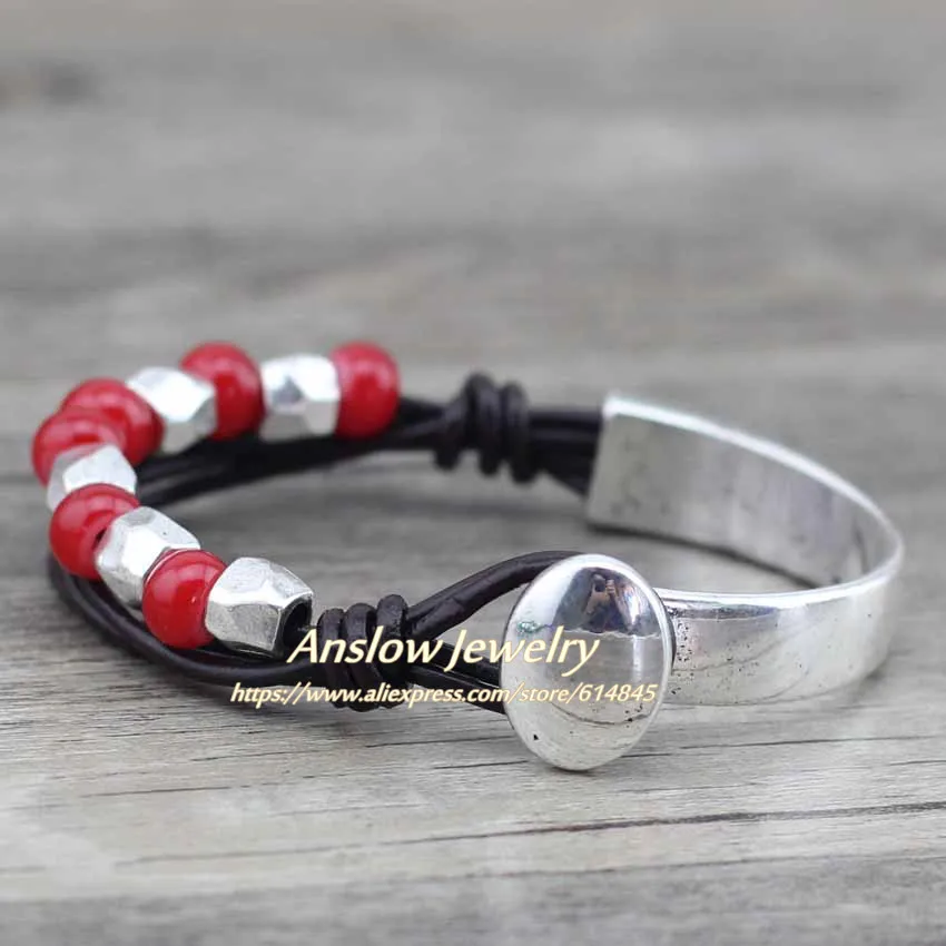 Бренд Anslow высшее качество новый дизайн винтажные стильные бусины античный