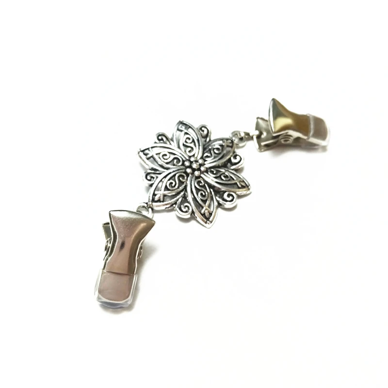 Женские винтажные Цветочные зажим для свитера шаль кардиган платье Cli кнопки