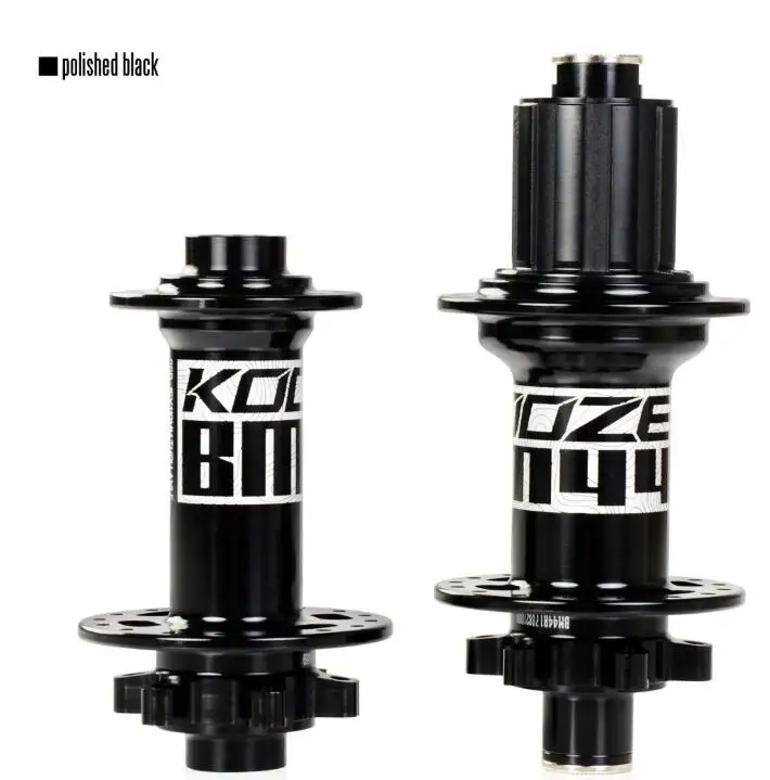 Черный KOOZER BM440 ступица для горного велосипеда, 4 подшипника, 32 отверстия, широкая ось ковша, алюминиевая ступица, аксессуары для велосипедной ступицы 15x110/12x148 мм - Цвет: Черный
