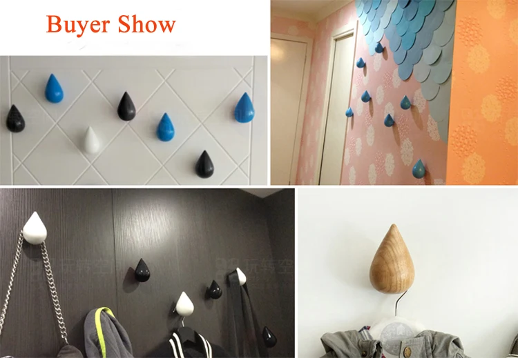 Крючок для пальто в европейском стиле декоративный крючок форме капли воды