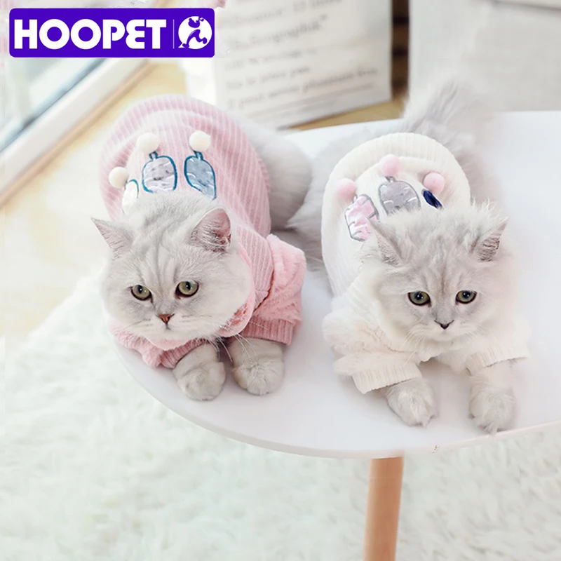 HOOPET теплая Рождественская одежда для кошек и собак на осень/зиму пальто щенков
