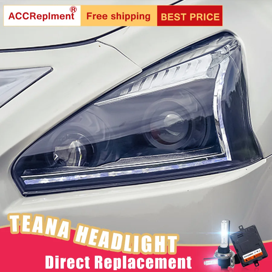2 шт. светодиодный фары для Nissan Altima 2013-2015 Автомобильные ангельские глазки