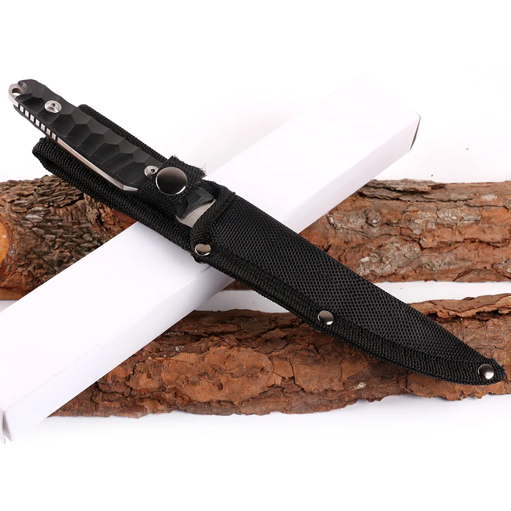 Высококачественный стальной кованый прямой нож охотничий Твердость Открытый