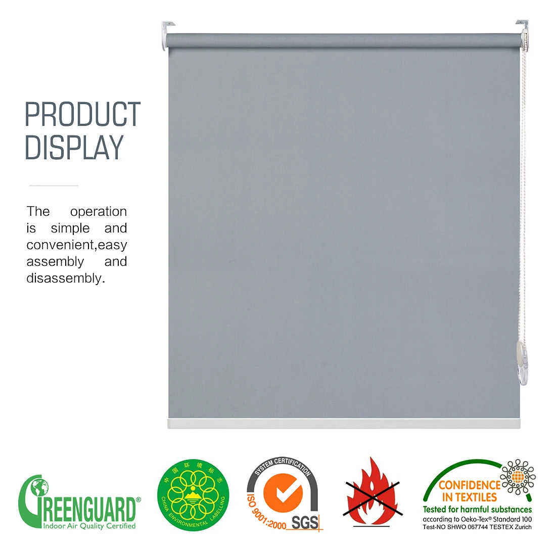 Классические затемняющие шторы в европейском простом стиле с задней стороной