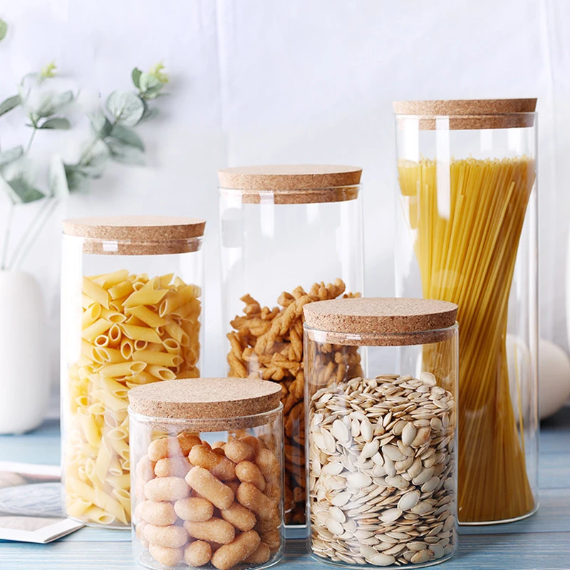 Стеклянная банка с крышкой 9 размеров|Бутылки и банки для хранения| |