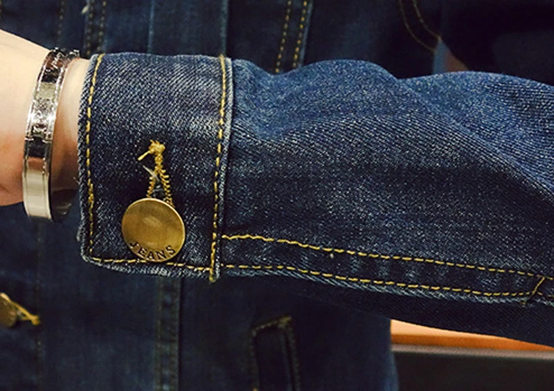 Новинка весна-осень 2019 стильное модное облегающее мужское однобортное джинсовое