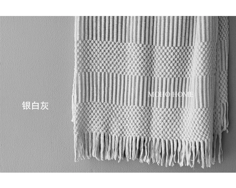 Весеннее мягкое теплое серое вязаное одеяло с бахромой 3D Манта покрывало розовый/серый/хаки 50 ''X 67''