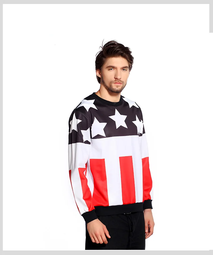 2015 New coming 3d Character hoodie printed clothing Men Star printing fleece Hip Pop style | Мужская одежда