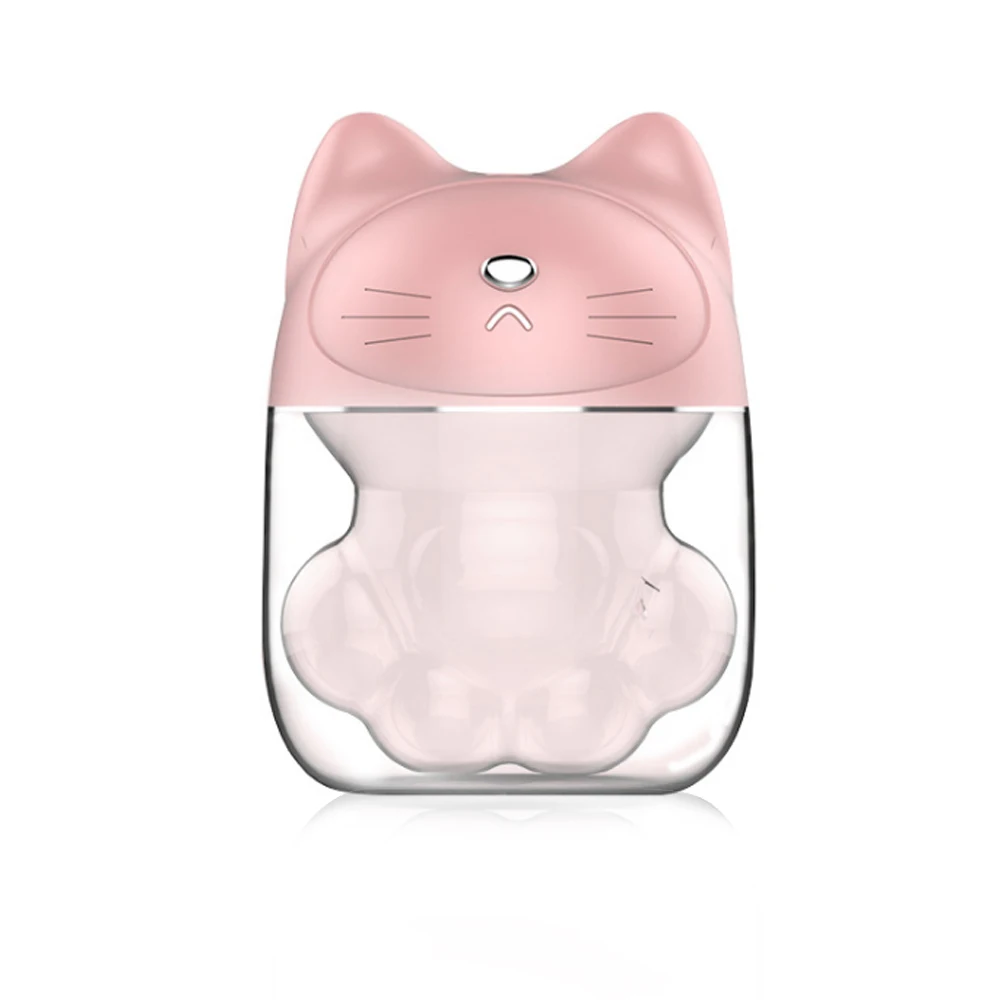 pink Мини Портативный Кот USB воздухоувлажнитель очиститель Арома диффузор паровой безопасный использовать для дома распылитель ароматерапия - Цвет: pink