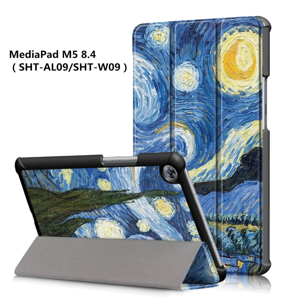 Для huawei MediaPad M5 8 4 &quotSHT AL09/SHT W09 складной чехол книжка для планшета смарт роспись Wake